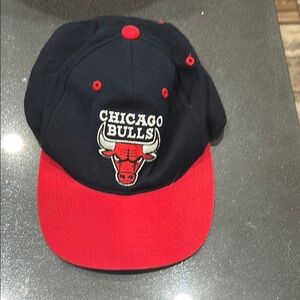Chicago Bulls Cap in Black and Red